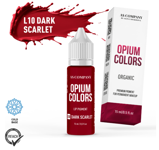 L10 Opium colors ORGANIC Dark scarlet - Velikost: 15ml